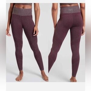 Athleta Twilight Tight 2.0 High Rise Leggings Antique Burgundy‎ NWT Medium